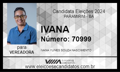 Candidato IVANA 2024 - PARAMIRIM - Eleições