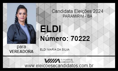 Candidato ELDI 2024 - PARAMIRIM - Eleições