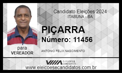 Candidato PIÇARRA 2024 - ITABUNA - Eleições