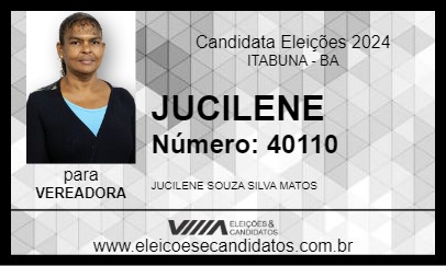 Candidato JUCILENE 2024 - ITABUNA - Eleições