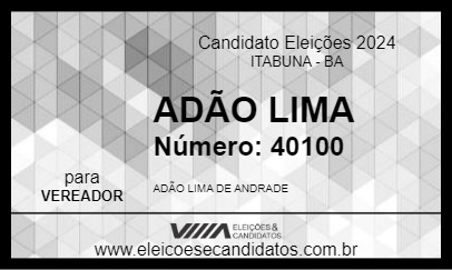 Candidato ADÃO LIMA 2024 - ITABUNA - Eleições