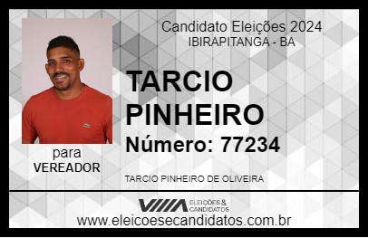 Candidato TARCIO PINHEIRO 2024 - IBIRAPITANGA - Eleições