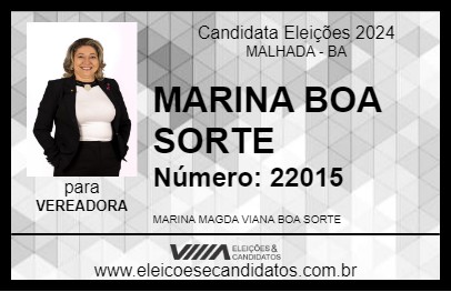 Candidato MARINA BOA SORTE 2024 - MALHADA - Eleições