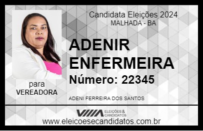 Candidato ADENI DA PARATECA 2024 - MALHADA - Eleições