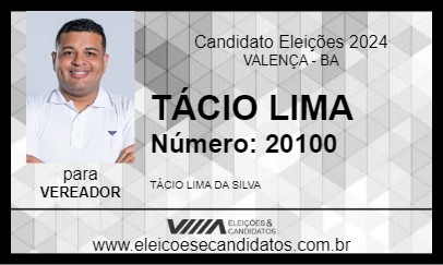 Candidato TÁCIO LIMA 2024 - VALENÇA - Eleições