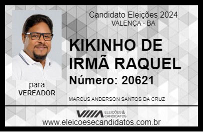 Candidato KIKINHO DE IRMÃ RAQUEL 2024 - VALENÇA - Eleições