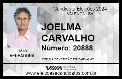 Candidato JOELMA CARVALHO 2024 - VALENÇA - Eleições