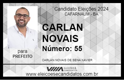 Candidato CARLAN NOVAIS 2024 - CAFARNAUM - Eleições