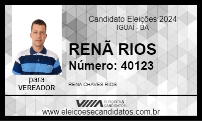 Candidato RENÃ RIOS 2024 - IGUAÍ - Eleições