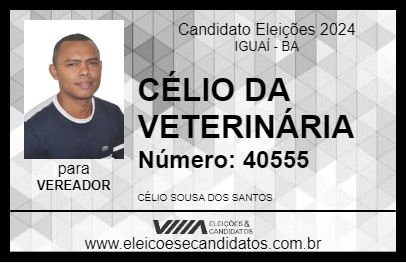 Candidato CÉLIO DA VETERINÁRIA 2024 - IGUAÍ - Eleições