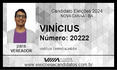 Candidato VINÍCIUS 2024 - NOVA CANAÃ - Eleições