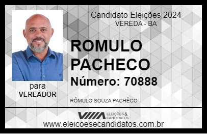 Candidato ROMULO PACHECO 2024 - VEREDA - Eleições