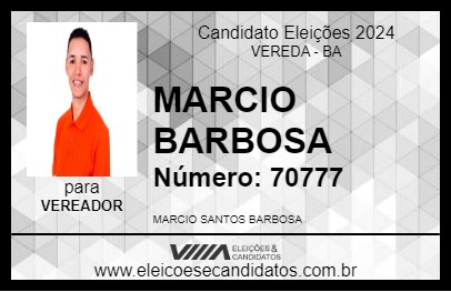 Candidato MARCIO BARBOSA 2024 - VEREDA - Eleições