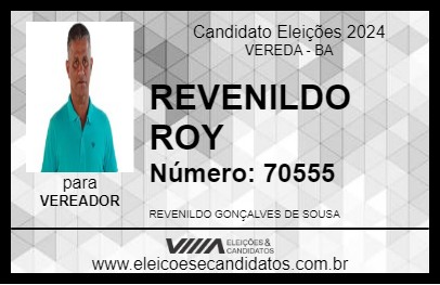 Candidato REVENILDO ROY 2024 - VEREDA - Eleições