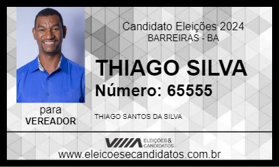 Candidato THIAGO SILVA 2024 - BARREIRAS - Eleições