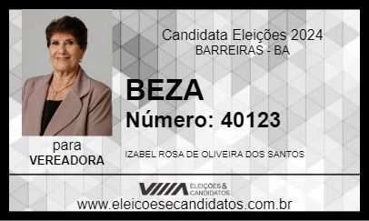 Candidato BEZA 2024 - BARREIRAS - Eleições