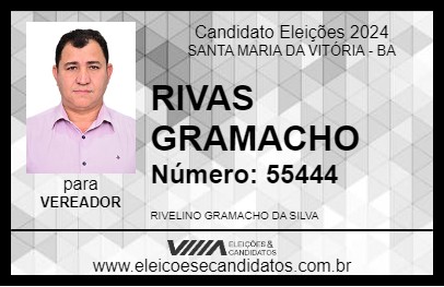 Candidato RIVAS GRAMACHO 2024 - SANTA MARIA DA VITÓRIA - Eleições