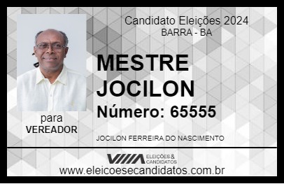 Candidato MESTRE JOCILON 2024 - BARRA - Eleições