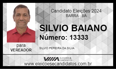 Candidato SILVIO BAIANO 2024 - BARRA - Eleições