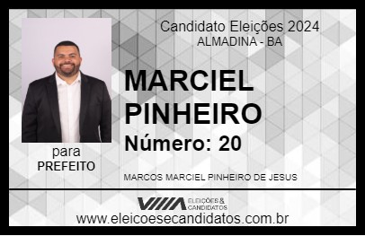 Candidato MARCIEL PINHEIRO 2024 - ALMADINA - Eleições