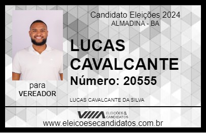 Candidato LUCAS CAVALCANTE 2024 - ALMADINA - Eleições