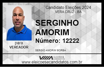 Candidato SERGINHO AMORIM 2024 - VERA CRUZ - Eleições