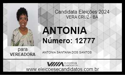 Candidato ANTONIA 2024 - VERA CRUZ - Eleições