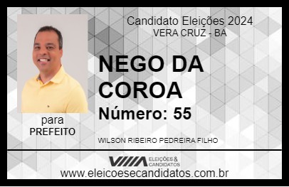 Candidato NEGO DA COROA 2024 - VERA CRUZ - Eleições