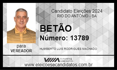 Candidato BETÃO 2024 - RIO DO ANTÔNIO - Eleições