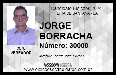 Candidato JORGE BORRACHA 2024 - FEIRA DE SANTANA - Eleições