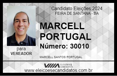 Candidato MARCELL PORTUGAL 2024 - FEIRA DE SANTANA - Eleições