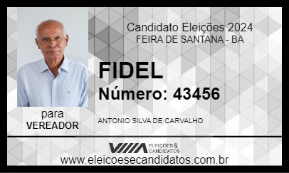 Candidato FIDEL 2024 - FEIRA DE SANTANA - Eleições