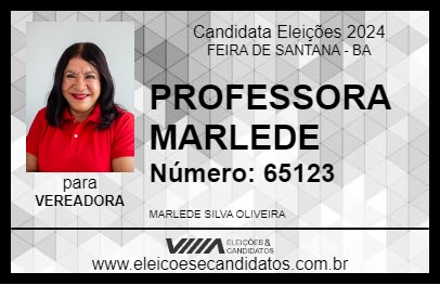 Candidato PROFESSORA MARLEDE 2024 - FEIRA DE SANTANA - Eleições