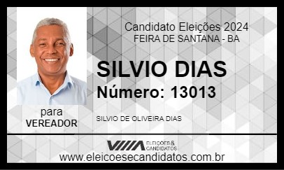 Candidato SILVIO DIAS 2024 - FEIRA DE SANTANA - Eleições