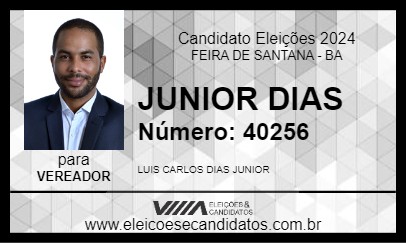 Candidato JUNIOR DIAS 2024 - FEIRA DE SANTANA - Eleições