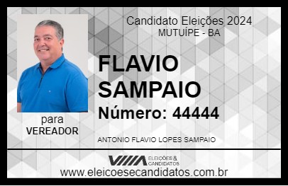 Candidato FLAVIO SAMPAIO 2024 - MUTUÍPE - Eleições