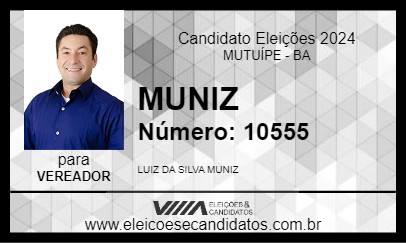 Candidato MUNIZ 2024 - MUTUÍPE - Eleições