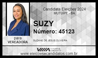 Candidato SUZY 2024 - MUTUÍPE - Eleições