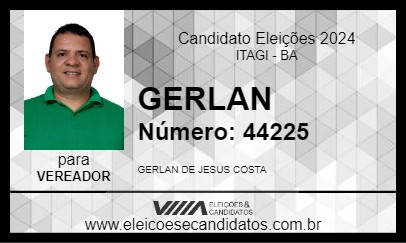 Candidato GERLAN 2024 - ITAGI - Eleições