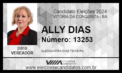 Candidato ALLY DIAS 2024 - VITÓRIA DA CONQUISTA - Eleições