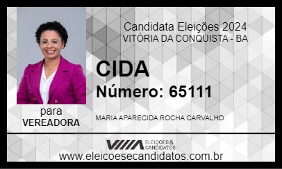 Candidato CIDA 2024 - VITÓRIA DA CONQUISTA - Eleições