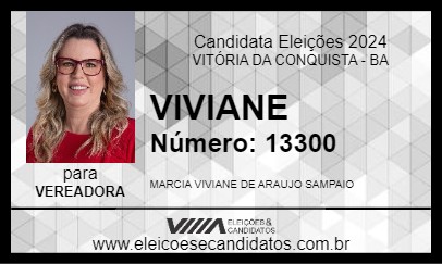 Candidato VIVIANE 2024 - VITÓRIA DA CONQUISTA - Eleições