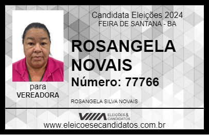 Candidato ROSANGELA NOVAIS 2024 - FEIRA DE SANTANA - Eleições