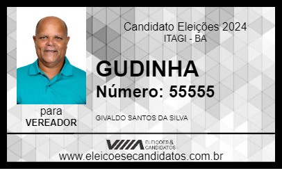 Candidato GUDINHA 2024 - ITAGI - Eleições