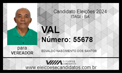 Candidato VAL 2024 - ITAGI - Eleições