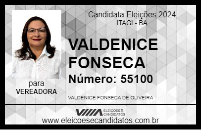 Candidato VALDENICE FONSECA 2024 - ITAGI - Eleições