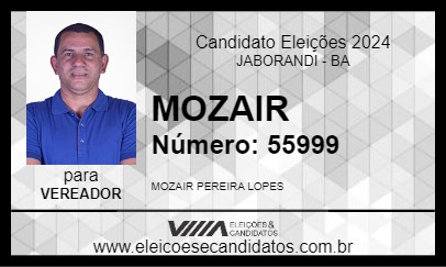 Candidato MOZAIR 2024 - JABORANDI - Eleições