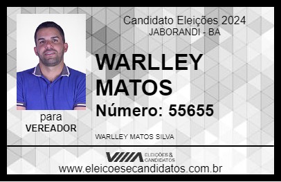 Candidato WARLLEY MATOS 2024 - JABORANDI - Eleições