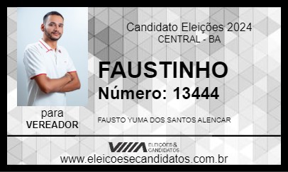 Candidato FAUSTINHO 2024 - CENTRAL - Eleições