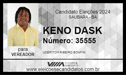 Candidato KENO DASK 2024 - SAUBARA - Eleições